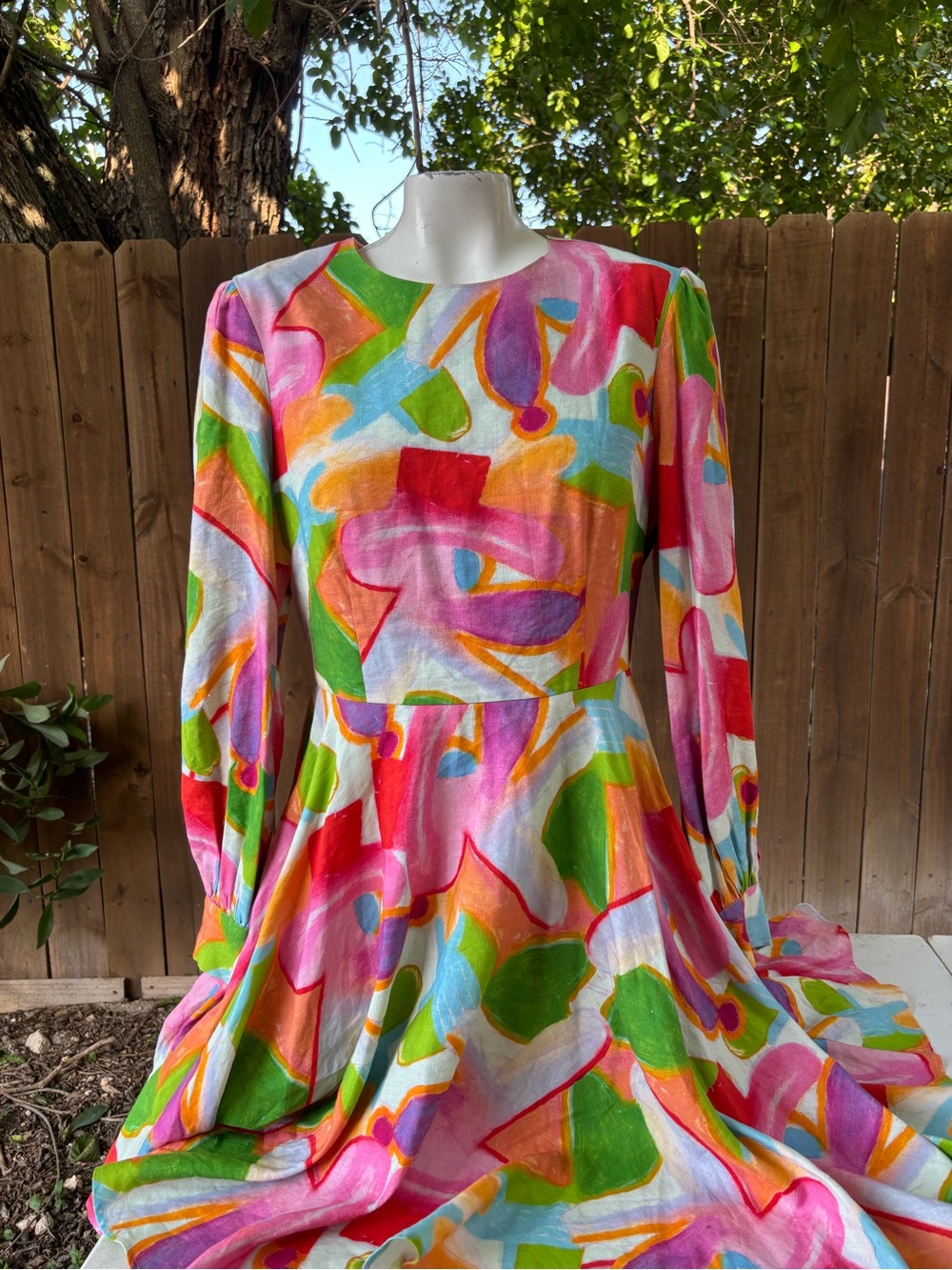 Rhys Lee X Gorman Long Sleeve Midi dress size 12.